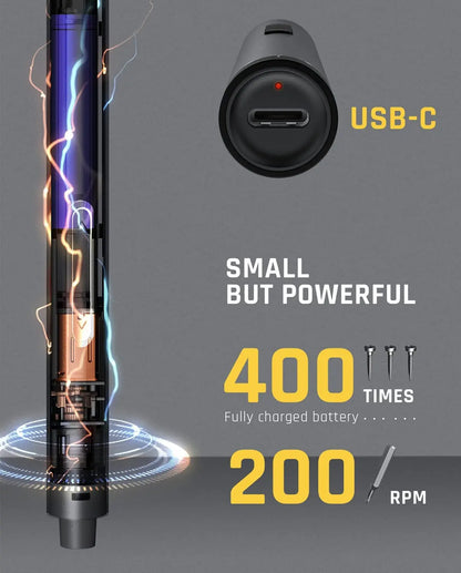 【Dealsforyoudays】Fanttik E1 MAX 3.7V Mini Electric Screwdriver 50-In-1 Magnetic Bits 5/32''Hex Magnetic Storage, Repair Tool Set for Phone Camera Laptop 3D Printer - Hardware Cordless Summerwins, Men'S Stuff, Tech Gadgets