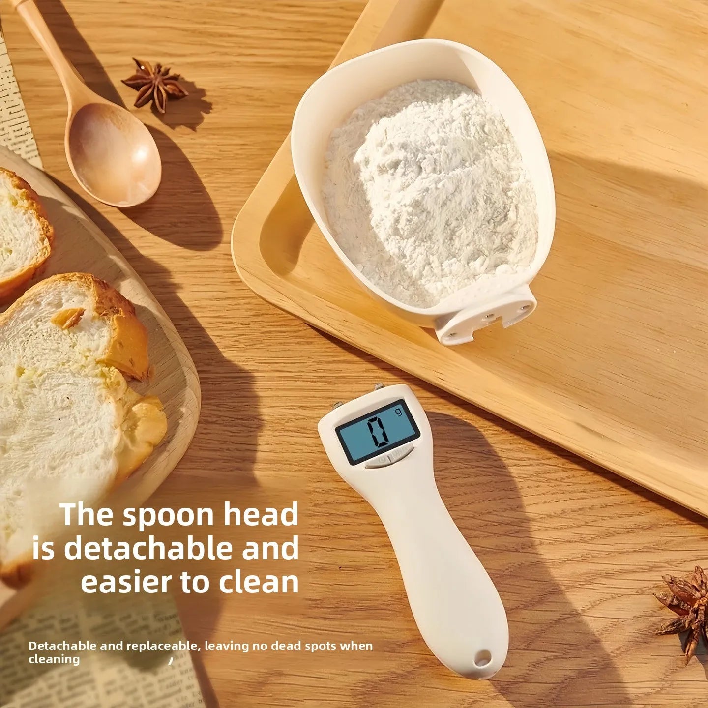 Household Kitchen Scale - Electronic Weighing Spoon - Precise Food Weighing Spoon - Detachable Measuring Spoon - Grams - Powdere